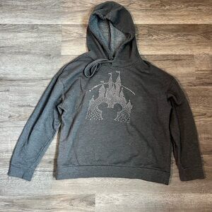 Authentic Disney Parks Mickey Mouse and Castle Rhinestone Graphic Hoodie